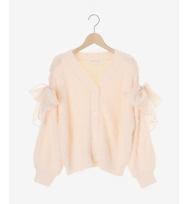 MAJESTICLEGON「レースアップシャギーカーディガン」|カーディガン|