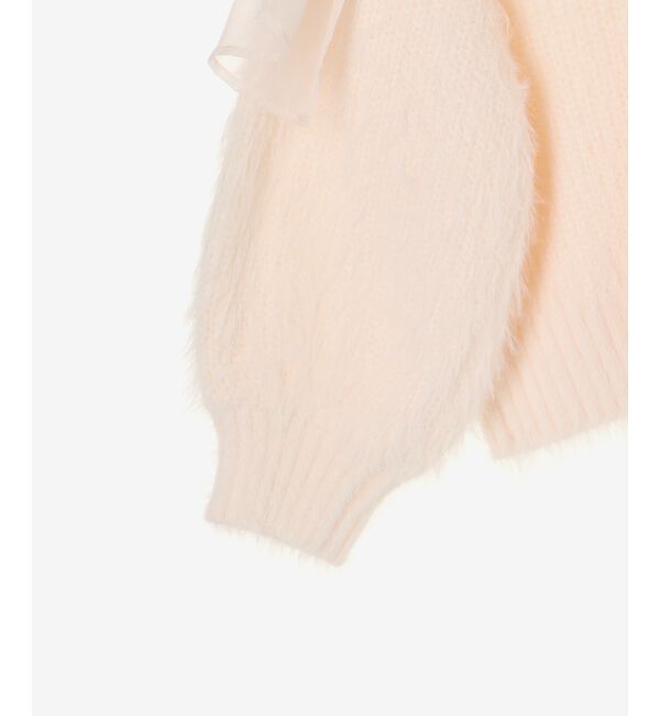 MAJESTICLEGON「レースアップシャギーカーディガン」|カーディガン|