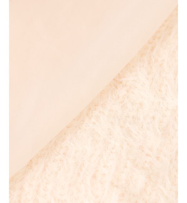 MAJESTICLEGON「レースアップシャギーカーディガン」|カーディガン|