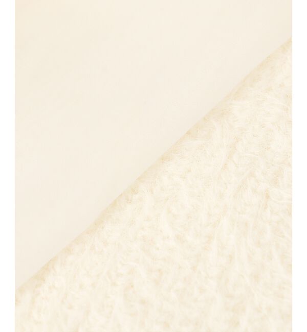 MAJESTICLEGON「レースアップシャギーカーディガン」|カーディガン|