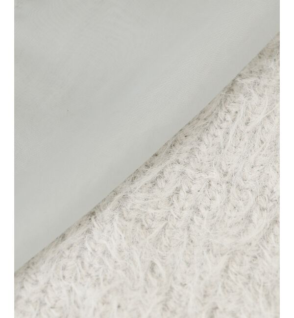 MAJESTICLEGON「レースアップシャギーカーディガン」|カーディガン|