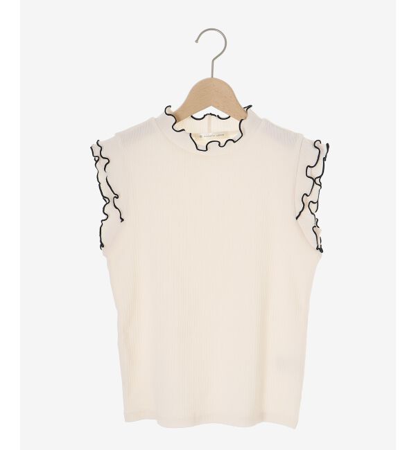  「ノースリフリルメロウリブトップス」|Tシャツ・カットソー|