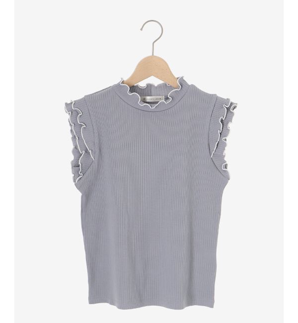  「ノースリフリルメロウリブトップス」|Tシャツ・カットソー|