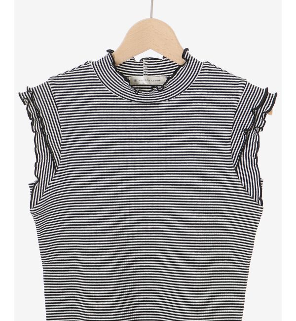  「ノースリフリルメロウリブトップス」|Tシャツ・カットソー|