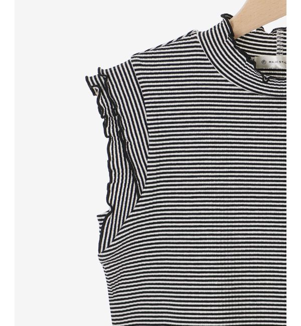  「ノースリフリルメロウリブトップス」|Tシャツ・カットソー|