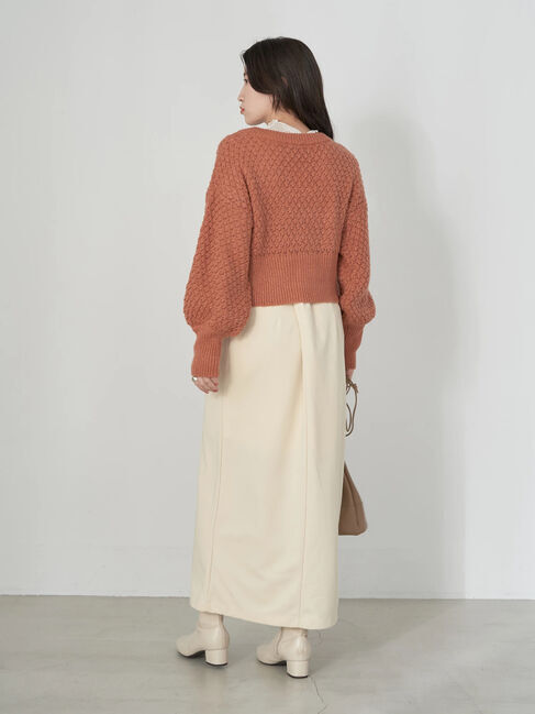 earth music&ecology「ボールニッティングニットカーディガン」|カーディガン|