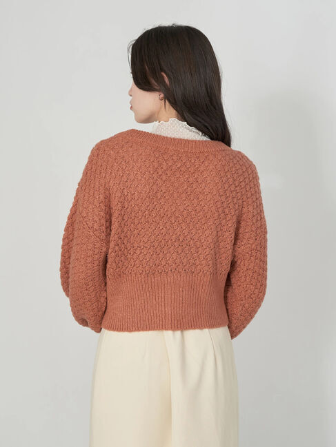 earth music&ecology「ボールニッティングニットカーディガン」|カーディガン|