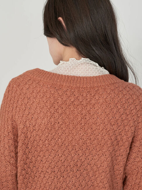 earth music&ecology「ボールニッティングニットカーディガン」|カーディガン|