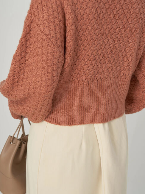 earth music&ecology「ボールニッティングニットカーディガン」|カーディガン|