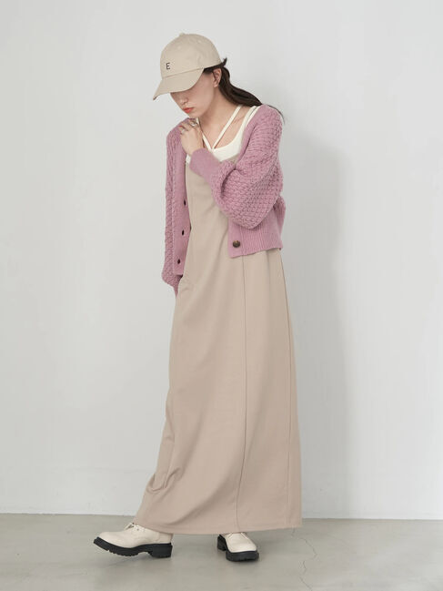 earth music&ecology「ボールニッティングニットカーディガン」|カーディガン|