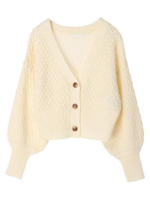 earth music&ecology「ボールニッティングニットカーディガン」|カーディガン|