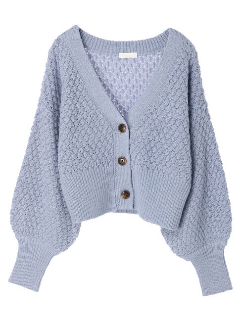 earth music&ecology「ボールニッティングニットカーディガン」|カーディガン|