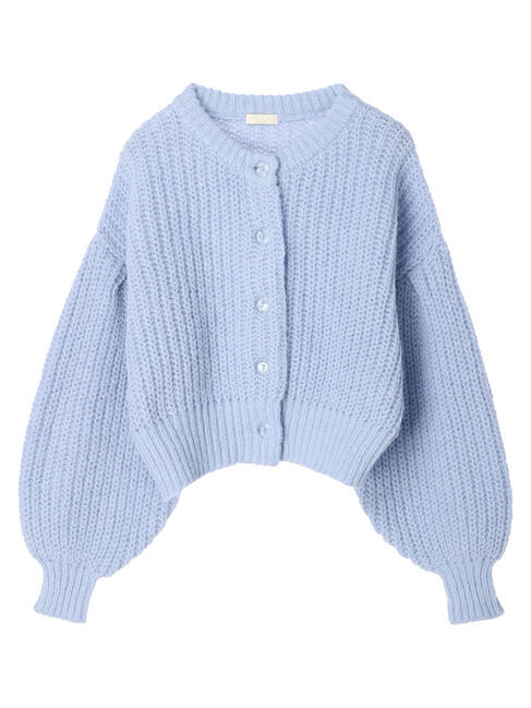 earth music&ecology「ヘアリーショートニットカーディガン」|カーディガン|