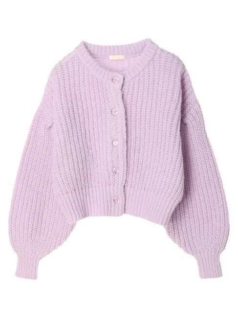 earth music&ecology「ヘアリーショートニットカーディガン」|カーディガン|