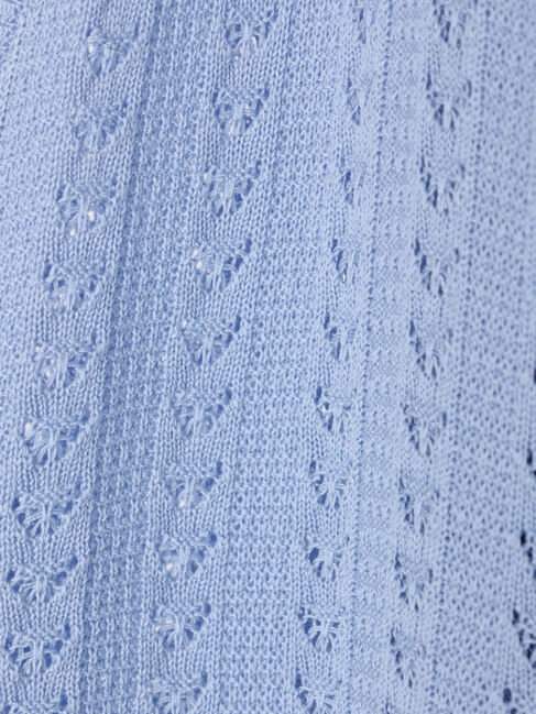 earth music&ecology「透かし編みニットトッパーカーディガン」|カーディガン|