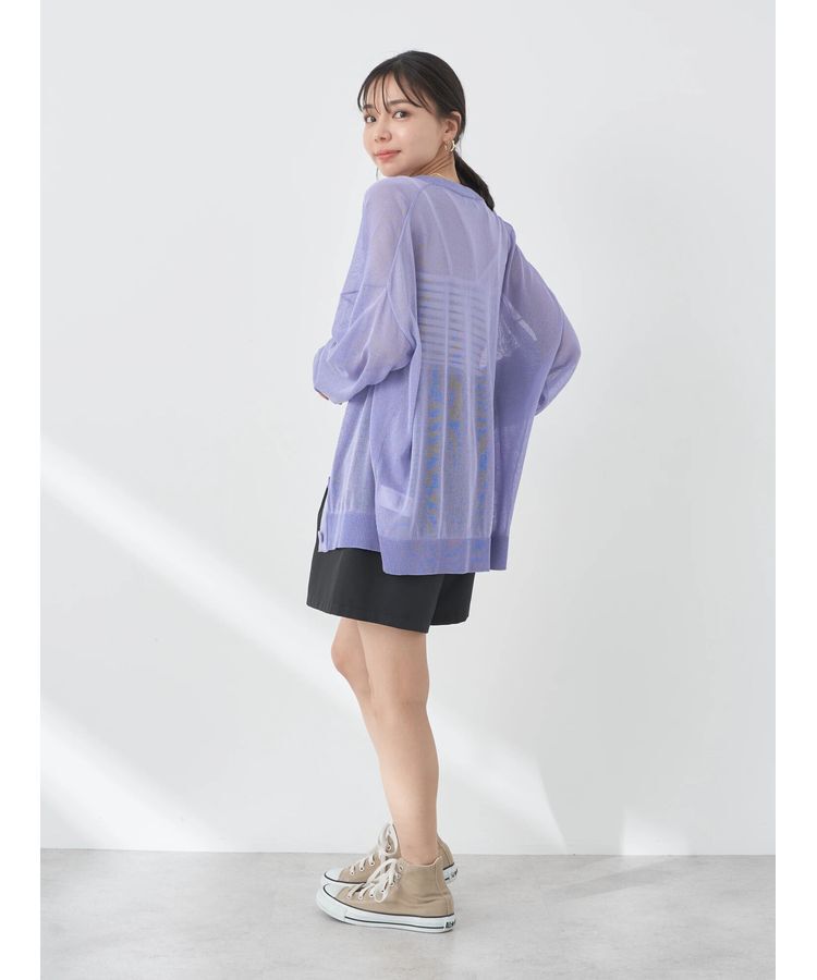 earth music&ecology「シアーニットカーディガン」|カーディガン|