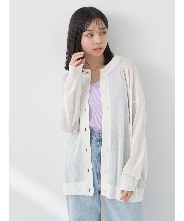 earth music&ecology「シアーニットカーディガン」|カーディガン|