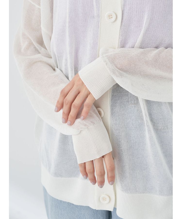 earth music&ecology「シアーニットカーディガン」|カーディガン|