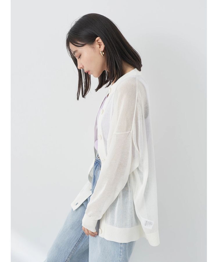 earth music&ecology「シアーニットカーディガン」|カーディガン|