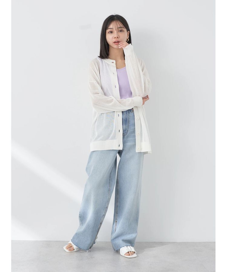 earth music&ecology「シアーニットカーディガン」|カーディガン|