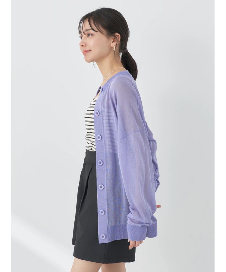 earth music&ecology「シアーニットカーディガン」|カーディガン|