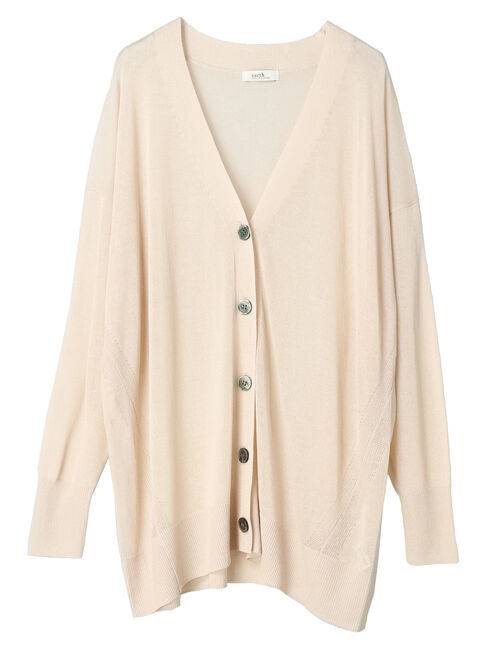 earth music&ecology「接触冷感シアーBIGカーディガン」|カーディガン|