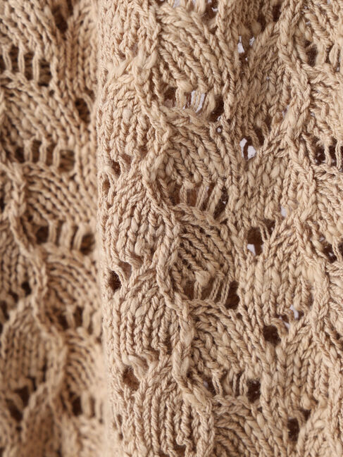 earth music&ecology「スラブコットンレース編みカーディガン」|カーディガン|