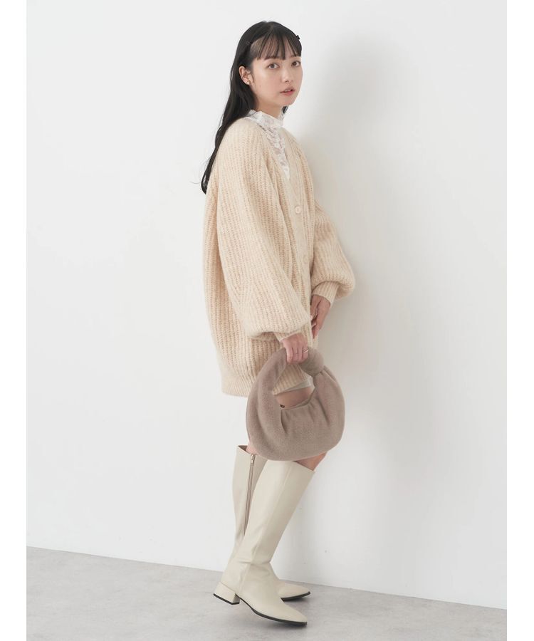 earth music&ecology「フワフワMIXヤーンカーディガン」|カーディガン|