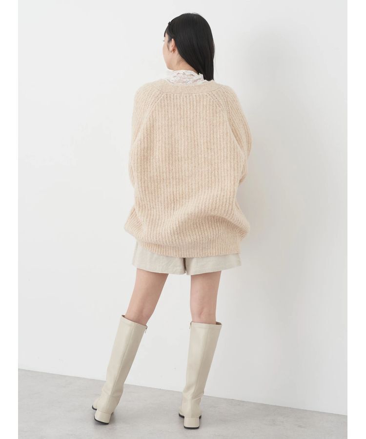 earth music&ecology「フワフワMIXヤーンカーディガン」|カーディガン|