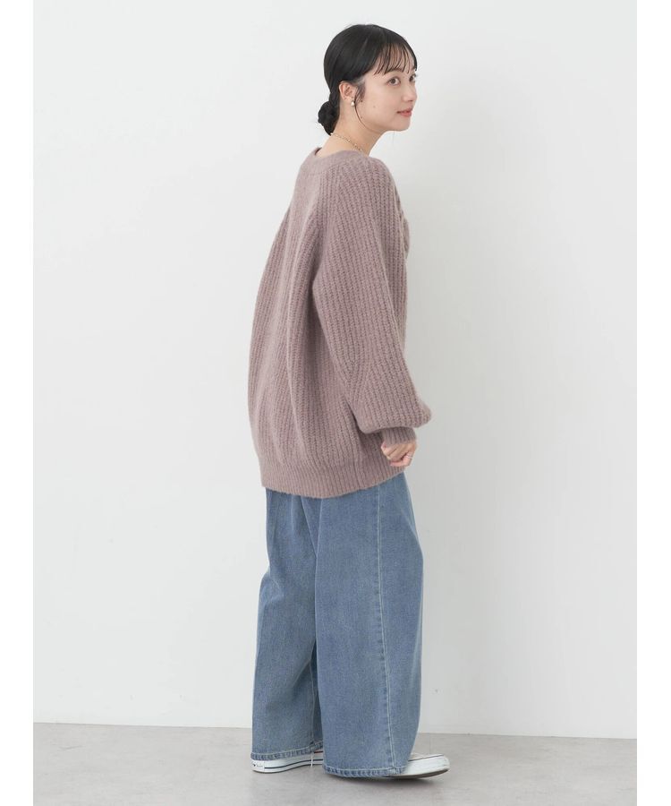 earth music&ecology「フワフワMIXヤーンカーディガン」|カーディガン|