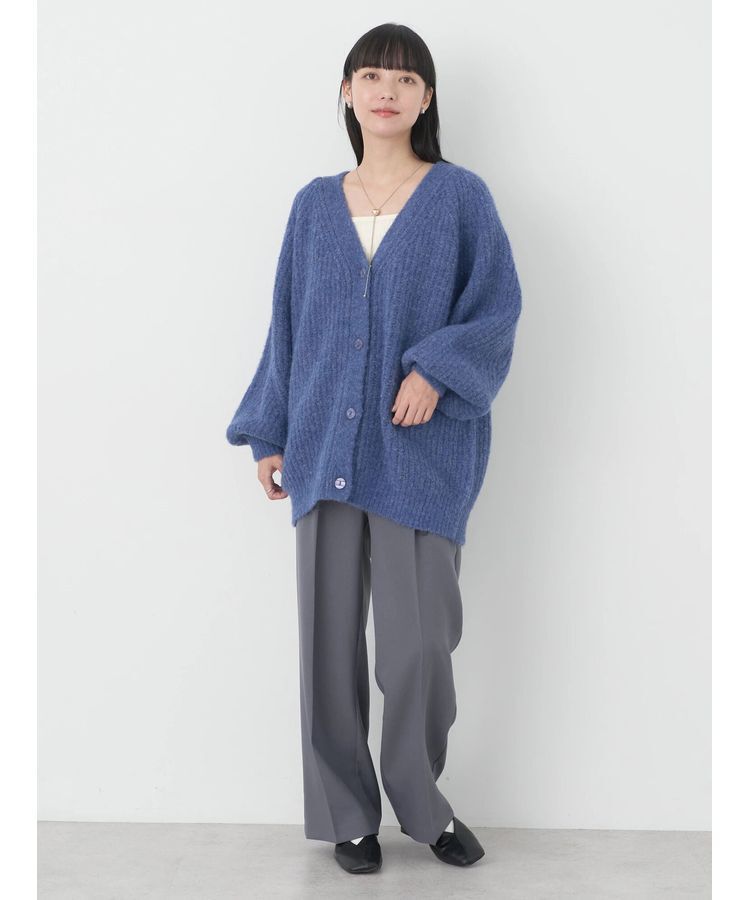 earth music&ecology「フワフワMIXヤーンカーディガン」|カーディガン|
