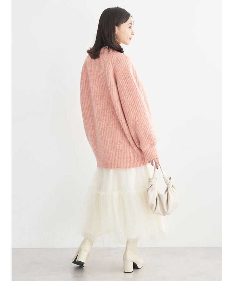 earth music&ecology「フワフワMIXヤーンカーディガン」|カーディガン|