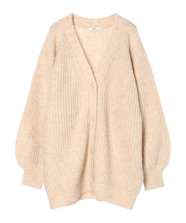 earth music&ecology「フワフワMIXヤーンカーディガン」|カーディガン|