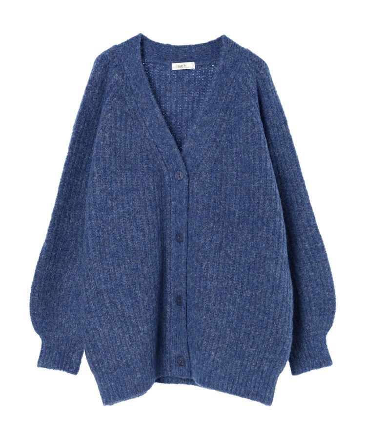 earth music&ecology「フワフワMIXヤーンカーディガン」|カーディガン|