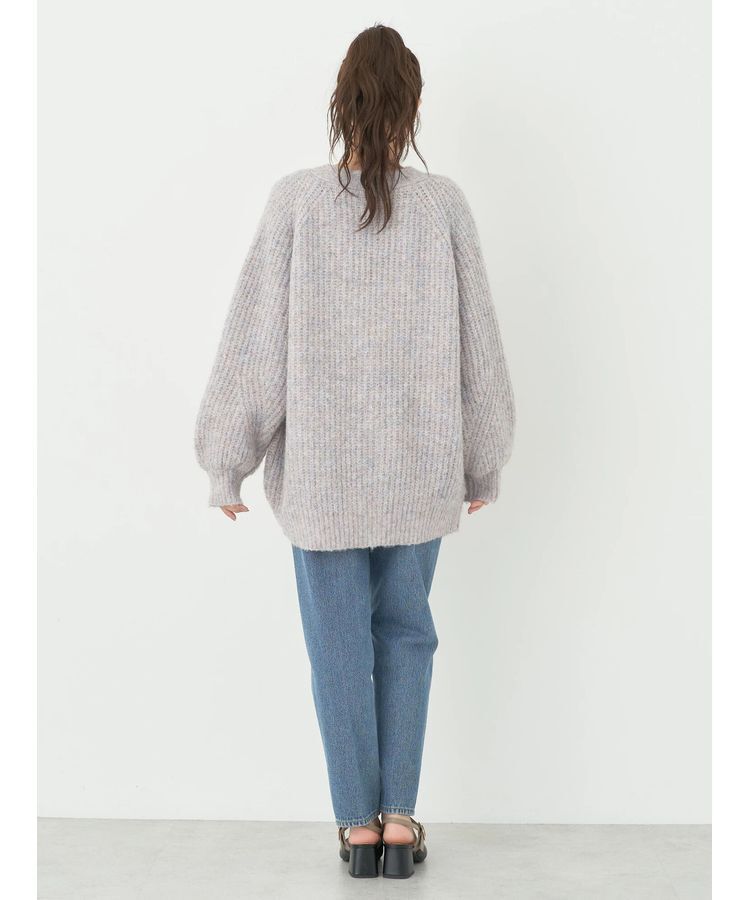 earth music&ecology「フワフワMIXヤーンカーディガン」|カーディガン|