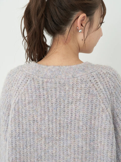 earth music&ecology「フワフワMIXヤーンカーディガン」|カーディガン|