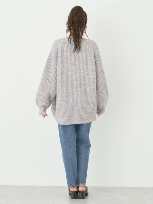 earth music&ecology「フワフワMIXヤーンカーディガン」|カーディガン|