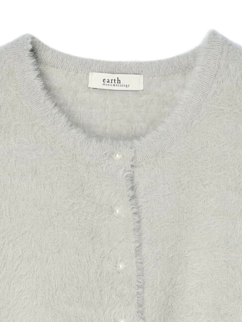earth music&ecology「ミニシャギーパールボタンカーディガン」|カーディガン|