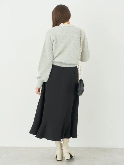 earth music&ecology「ミニシャギーパールボタンカーディガン」|カーディガン|