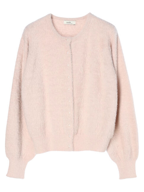earth music&ecology「ミニシャギーパールボタンカーディガン」|カーディガン|