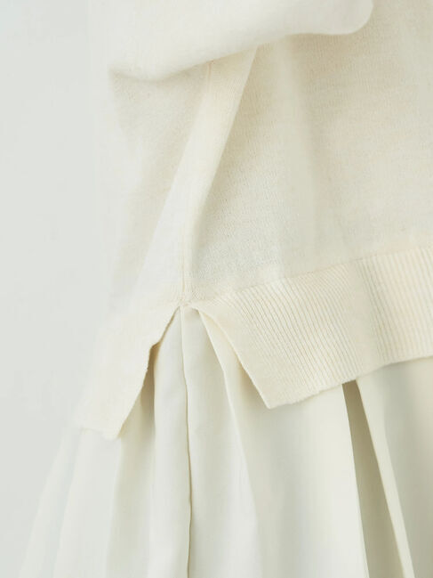 earth music&ecology「プリーツドッキングカーディガン」|カーディガン|