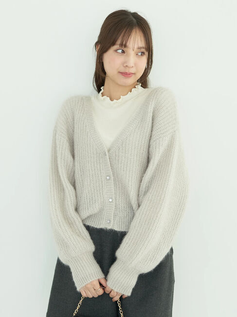 earth music&ecology「ねこ毛ライク2wayボレロ」|カーディガン|