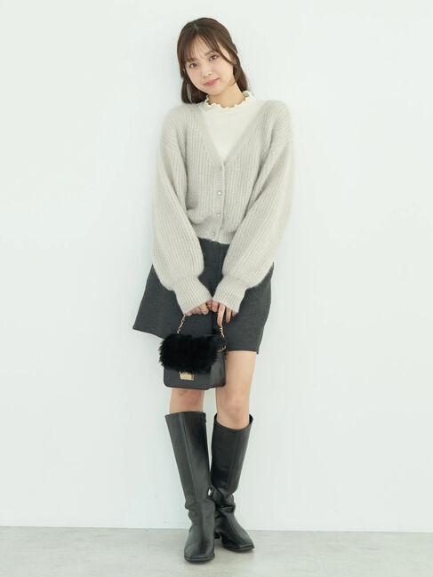 earth music&ecology「ねこ毛ライク2wayボレロ」|カーディガン|