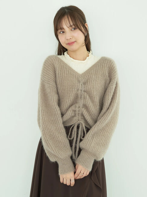 earth music&ecology「ねこ毛ライク2wayボレロ」|カーディガン|