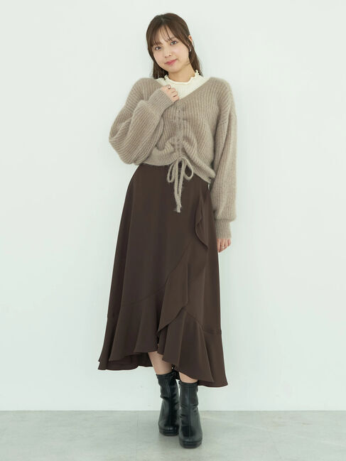 earth music&ecology「ねこ毛ライク2wayボレロ」|カーディガン|