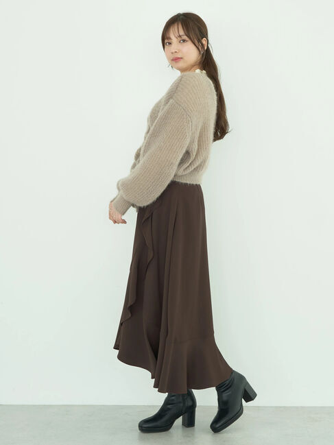 earth music&ecology「ねこ毛ライク2wayボレロ」|カーディガン|