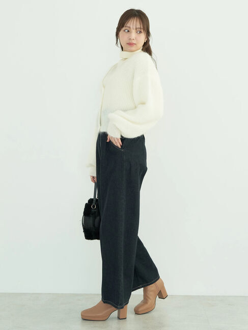 earth music&ecology「ねこ毛ライク2wayボレロ」|カーディガン|