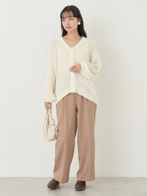 earth music&ecology「ぽこぽこヤーンカーディガン」|カーディガン|