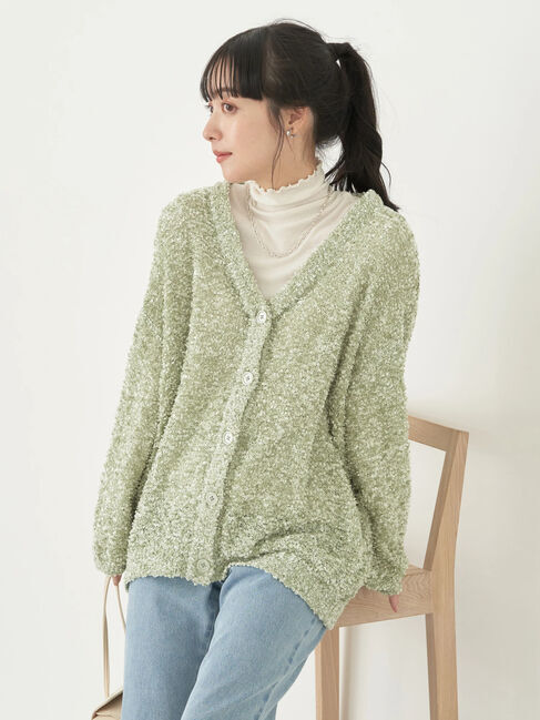 earth music&ecology「ぽこぽこヤーンカーディガン」|カーディガン|