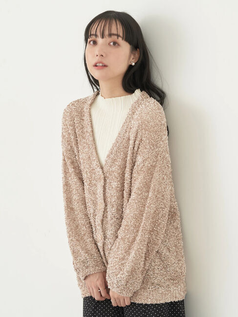 earth music&ecology「ぽこぽこヤーンカーディガン」|カーディガン|Beige